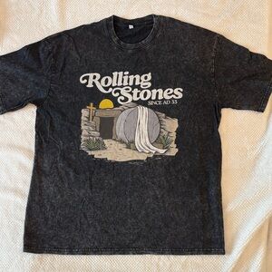 Rolling Stones Men's Black Graphic Tee